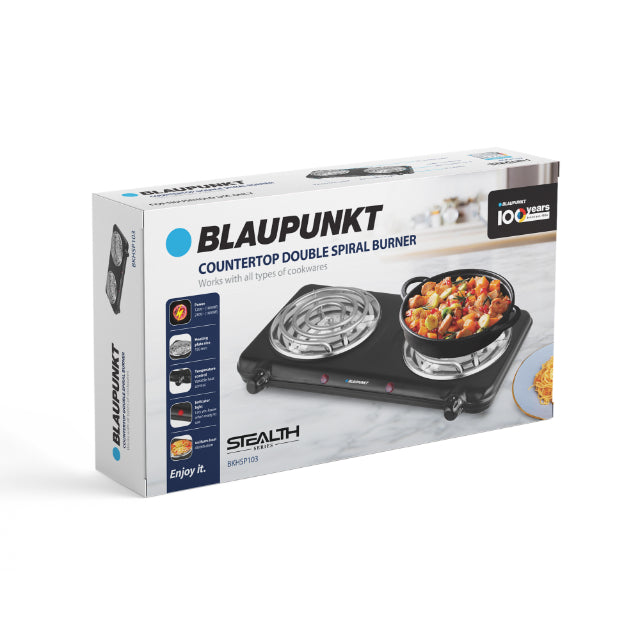 Blaupunkt Countertop Double Spiral Burner Blaupunkt Countertop Double Spiral Burner